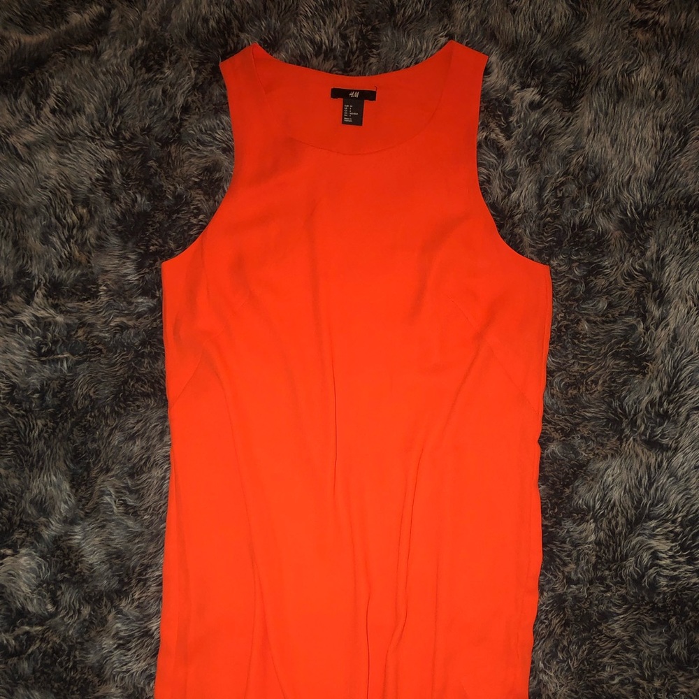 Orange pull over dress